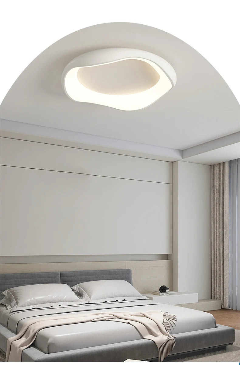 Minimalism Bedroom led Chandelier home Decor Smart light fixtures Modern Ceiling Lamp For Room Living dining Silver Black White