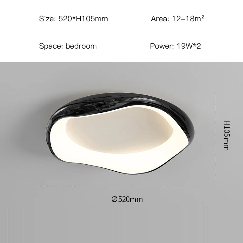 Minimalism Bedroom led Chandelier home Decor Smart light fixtures Modern Ceiling Lamp For Room Living dining Silver Black White