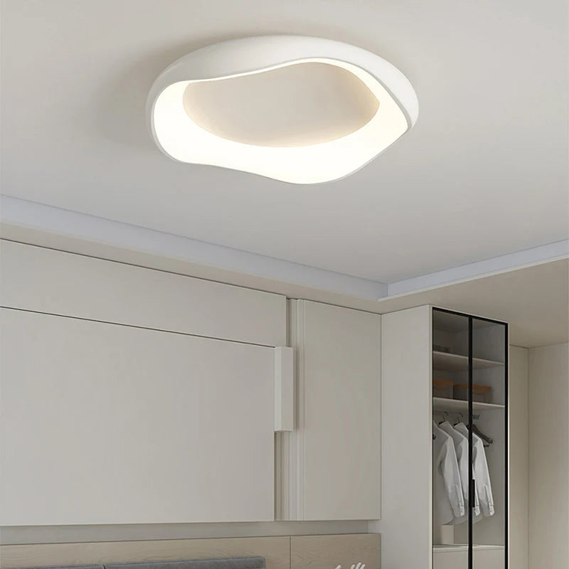 Minimalism Bedroom led Chandelier home Decor Smart light fixtures Modern Ceiling Lamp For Room Living dining Silver Black White