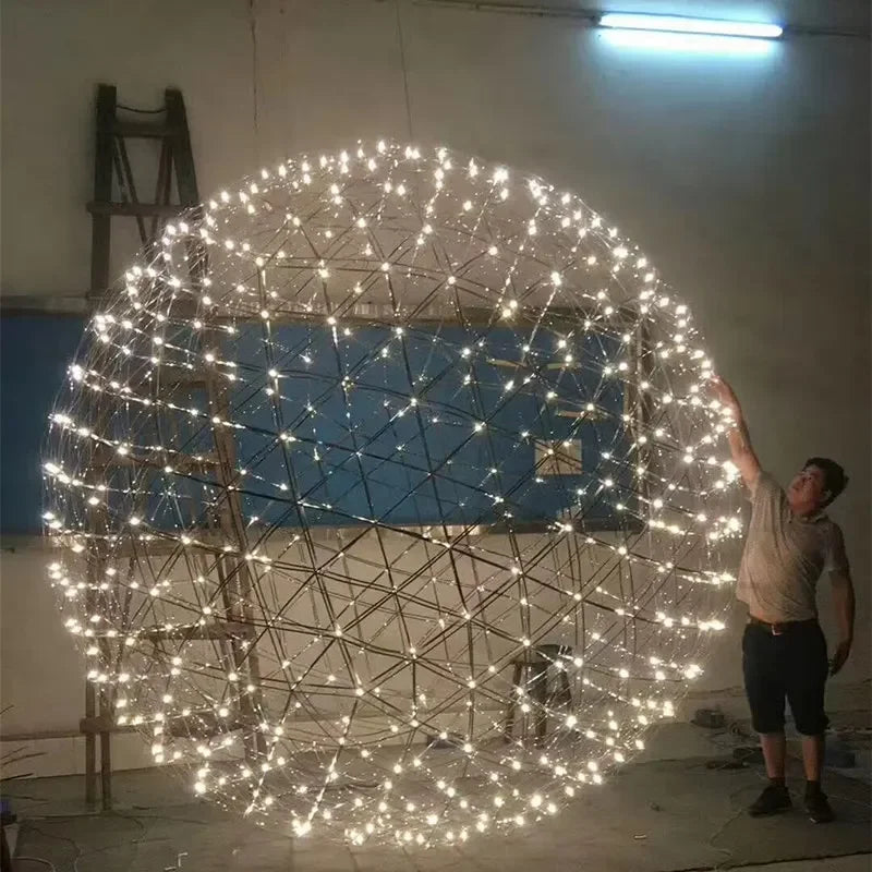 Modern Spark Ball Firework Stare Led Pendant Light Party Restaurant Decoration Ball Pendant Lamp For Living Room Light Fixture