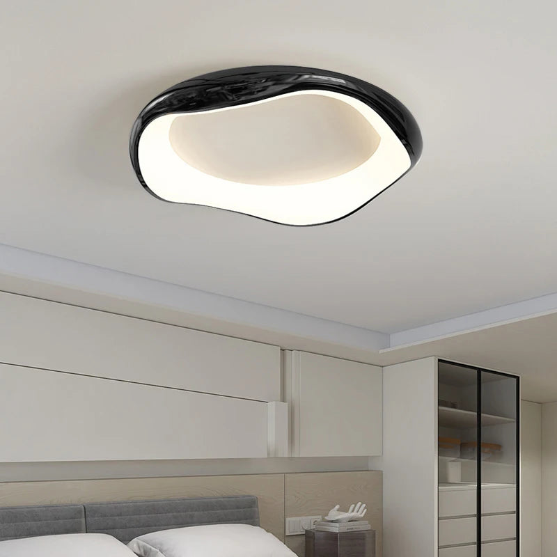 Minimalism Bedroom led Chandelier home Decor Smart light fixtures Modern Ceiling Lamp For Room Living dining Silver Black White