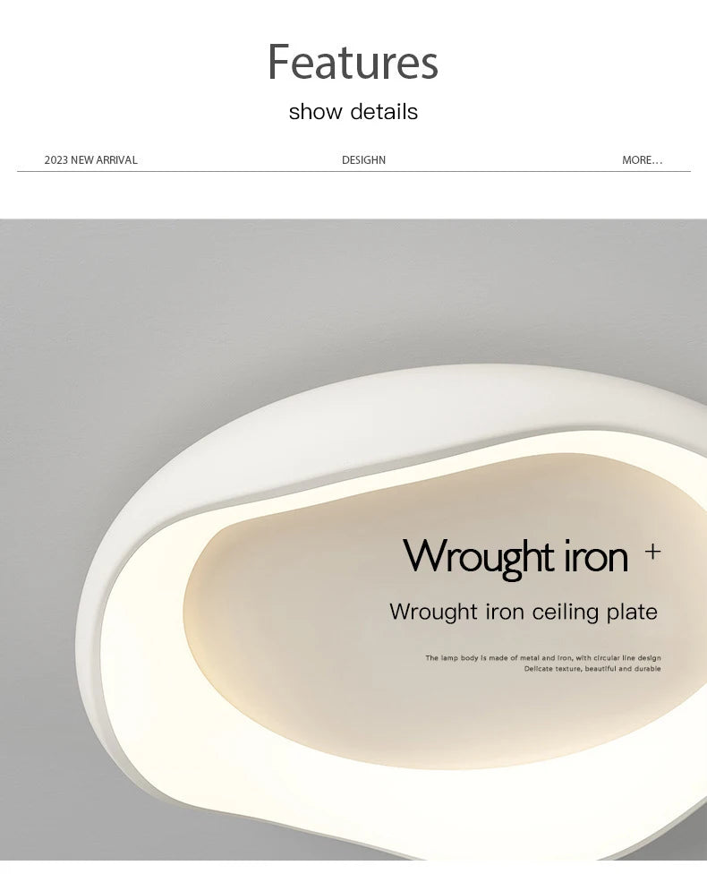 Minimalism Bedroom led Chandelier home Decor Smart light fixtures Modern Ceiling Lamp For Room Living dining Silver Black White