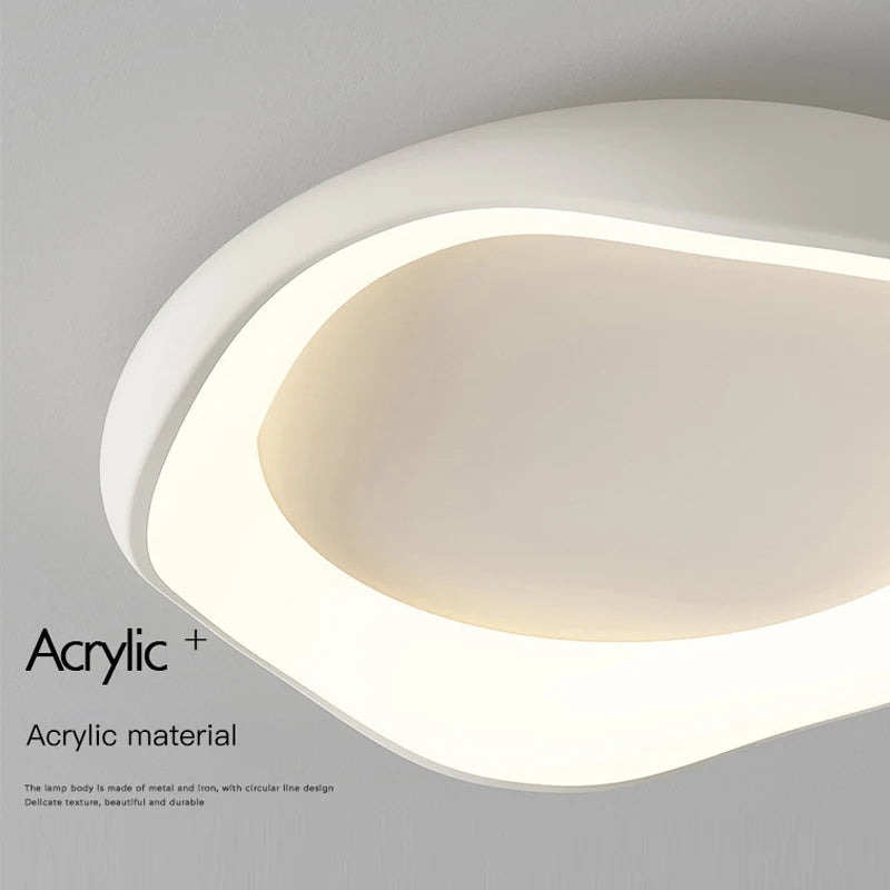 Minimalism Bedroom led Chandelier home Decor Smart light fixtures Modern Ceiling Lamp For Room Living dining Silver Black White