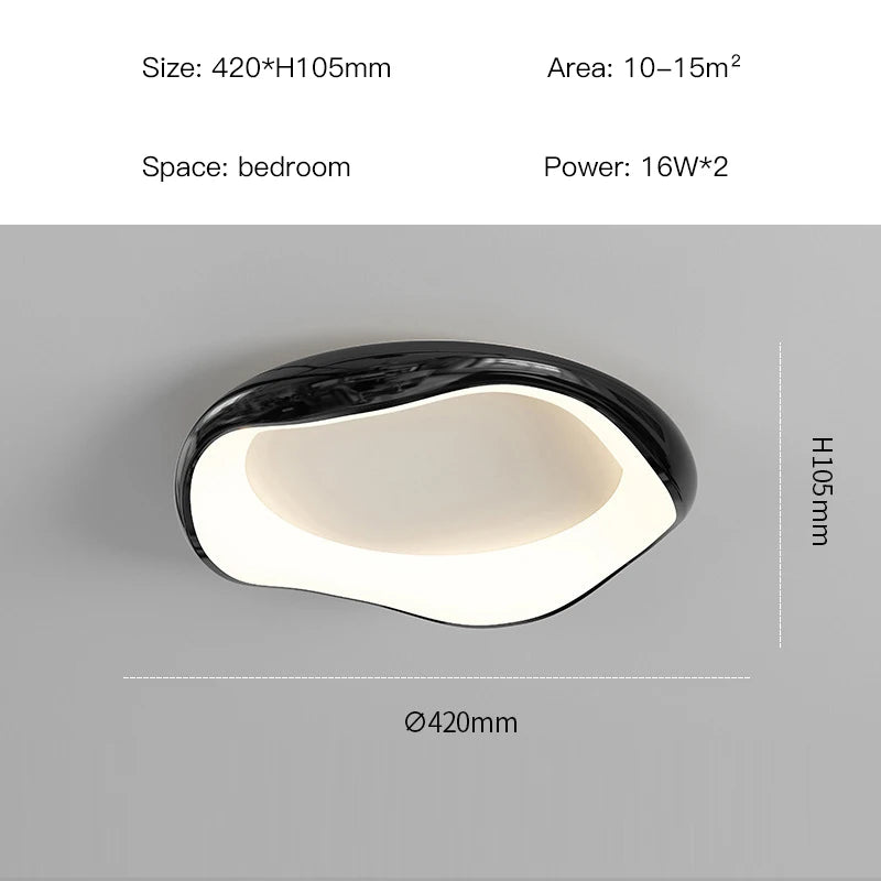Minimalism Bedroom led Chandelier home Decor Smart light fixtures Modern Ceiling Lamp For Room Living dining Silver Black White