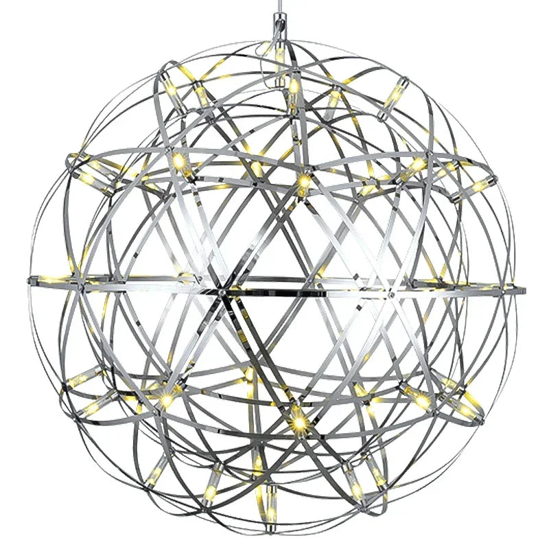 Modern Spark Ball Firework Stare Led Pendant Light Party Restaurant Decoration Ball Pendant Lamp For Living Room Light Fixture